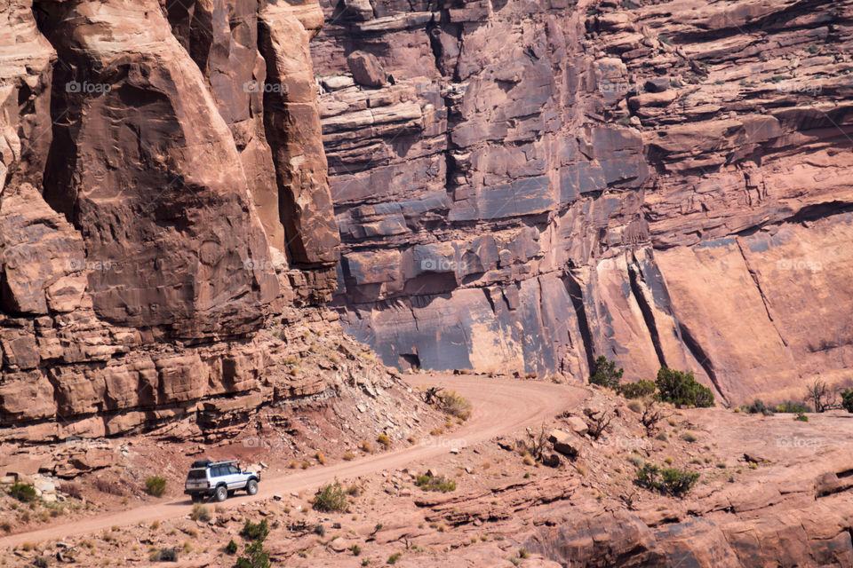 Driving through the Canyon