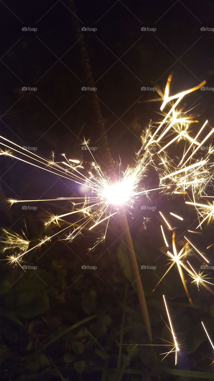 sparkler flame