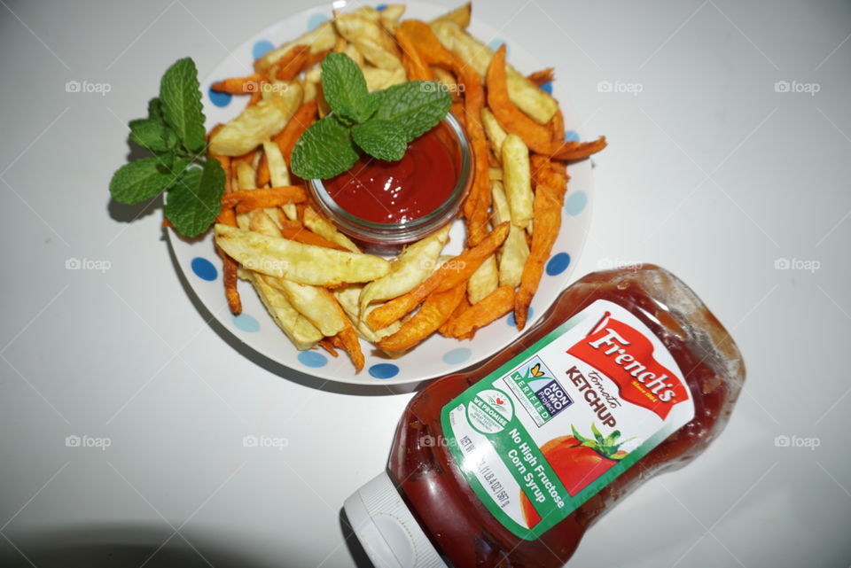 French Fries with French's Ketchup