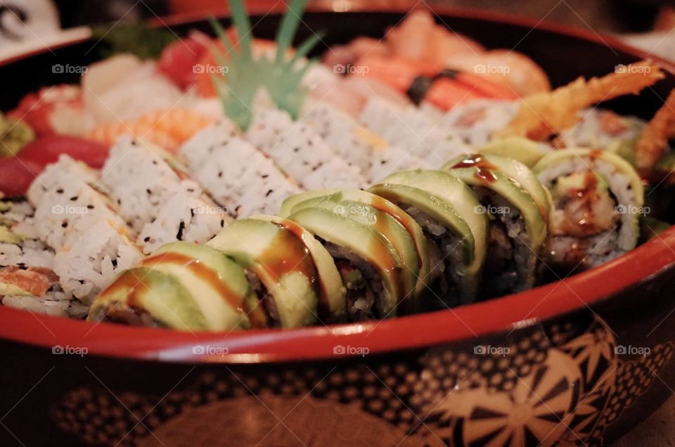 fresh sushi mouth watering