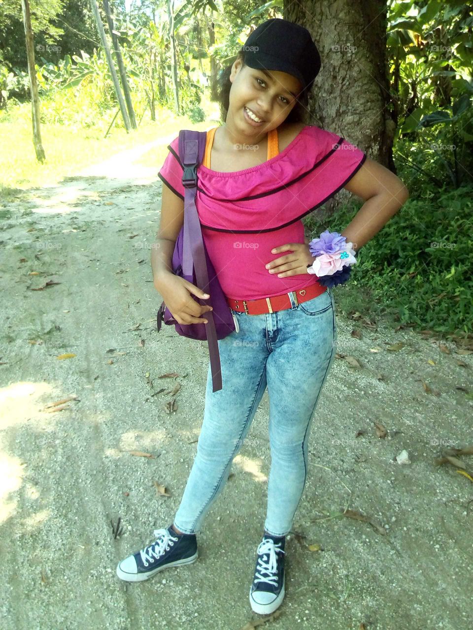 she is a very beautiful girl and her feaver color she likes to ware is pink and she is very nice