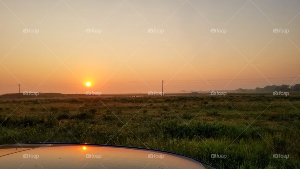 Morning sunrise in Nebraska