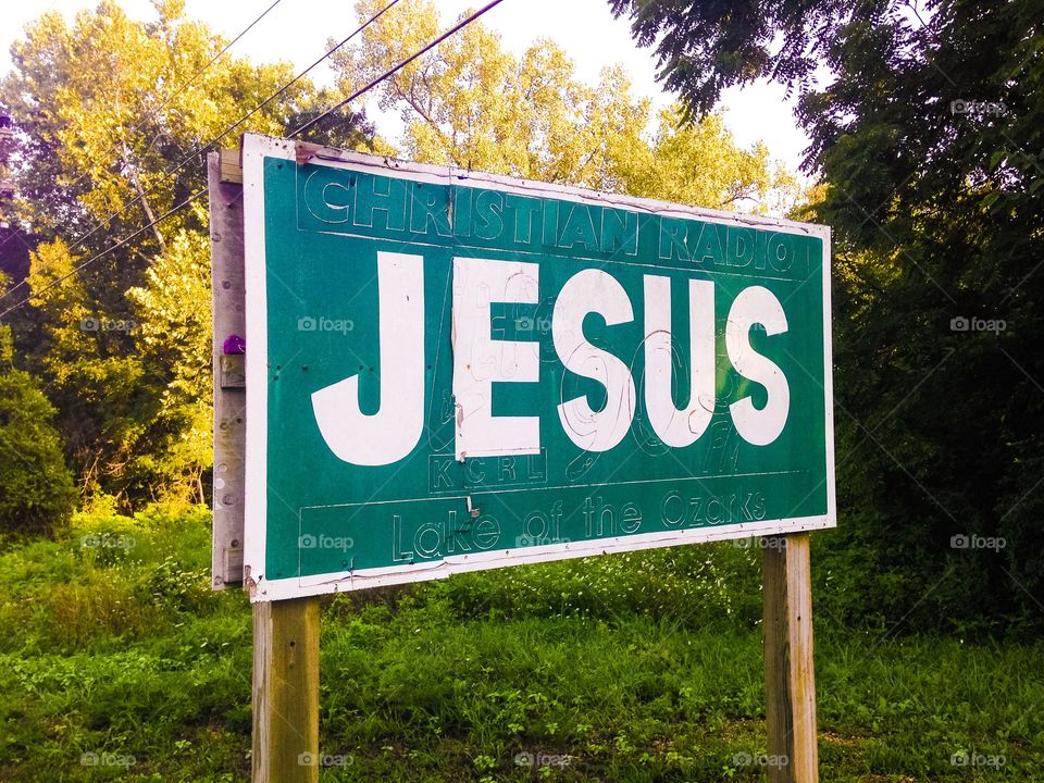 This is a sign near a local Baptist church.