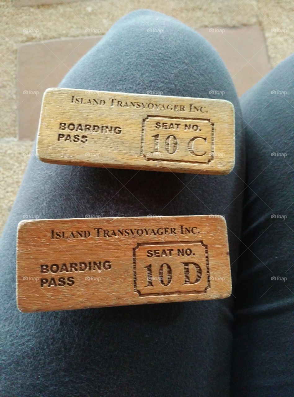 Wooden Boarding Passes
