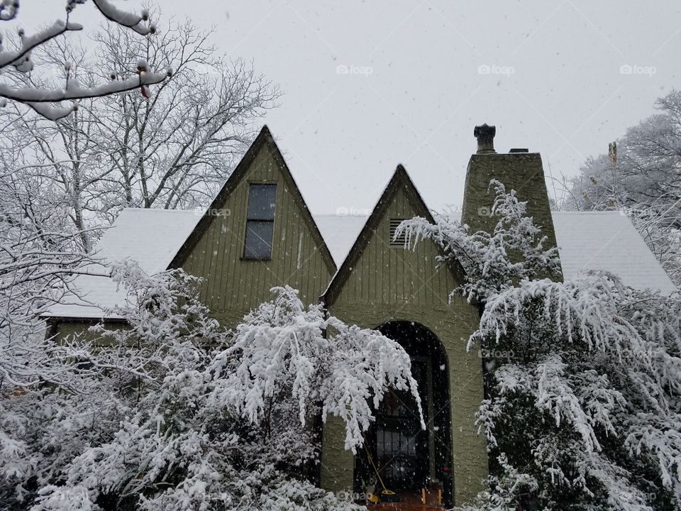 snowy winter Tudor