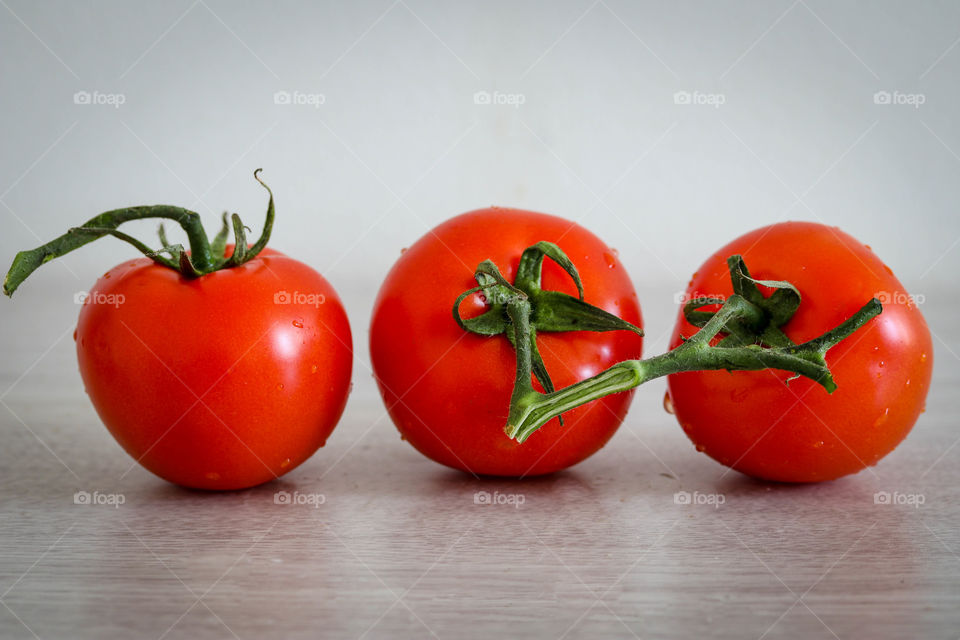 Tomatoes on a vine as a road trip snack