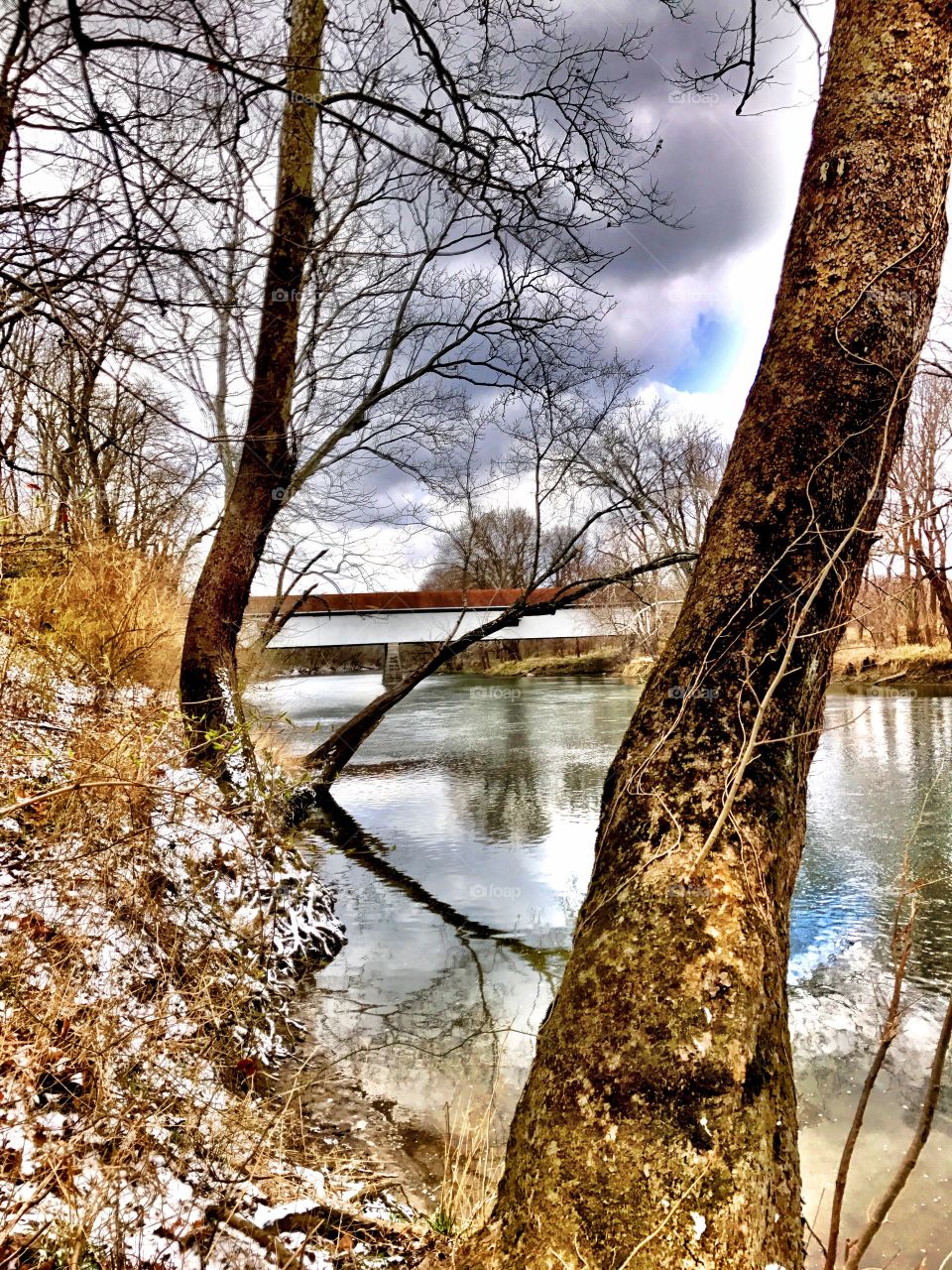 View of the covered bridge 