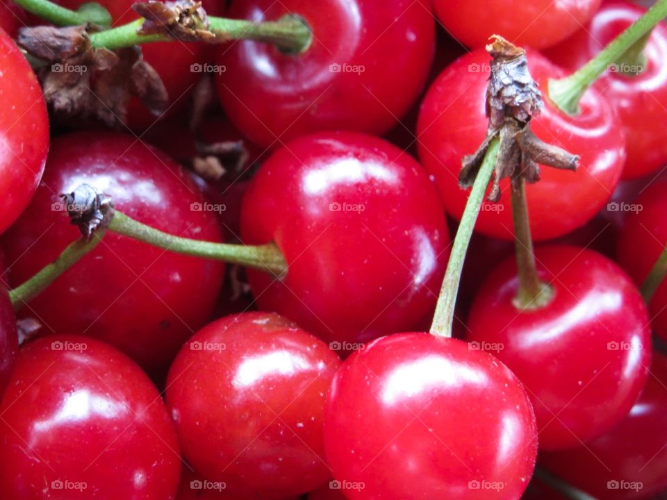 Red Cherry. Perfect Red Cherries