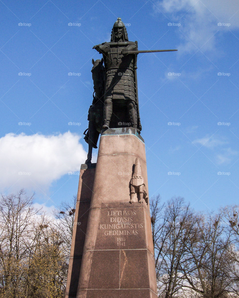 Gedymin statue,