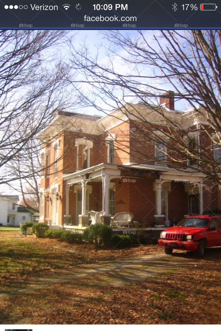 old house wrap around porch south of indy west port indiana by eric.head