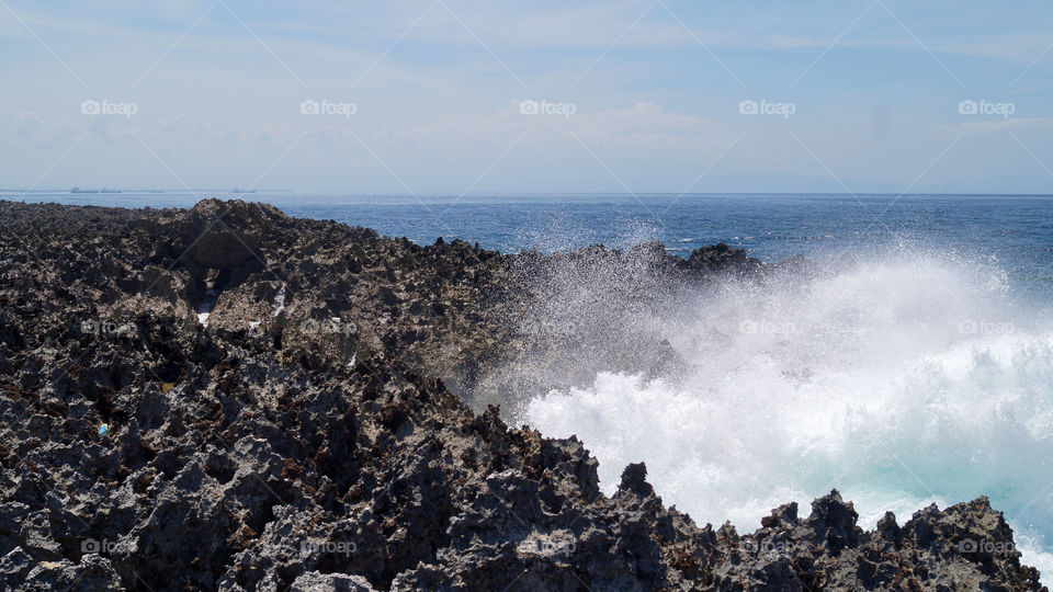 Rocks and sea 