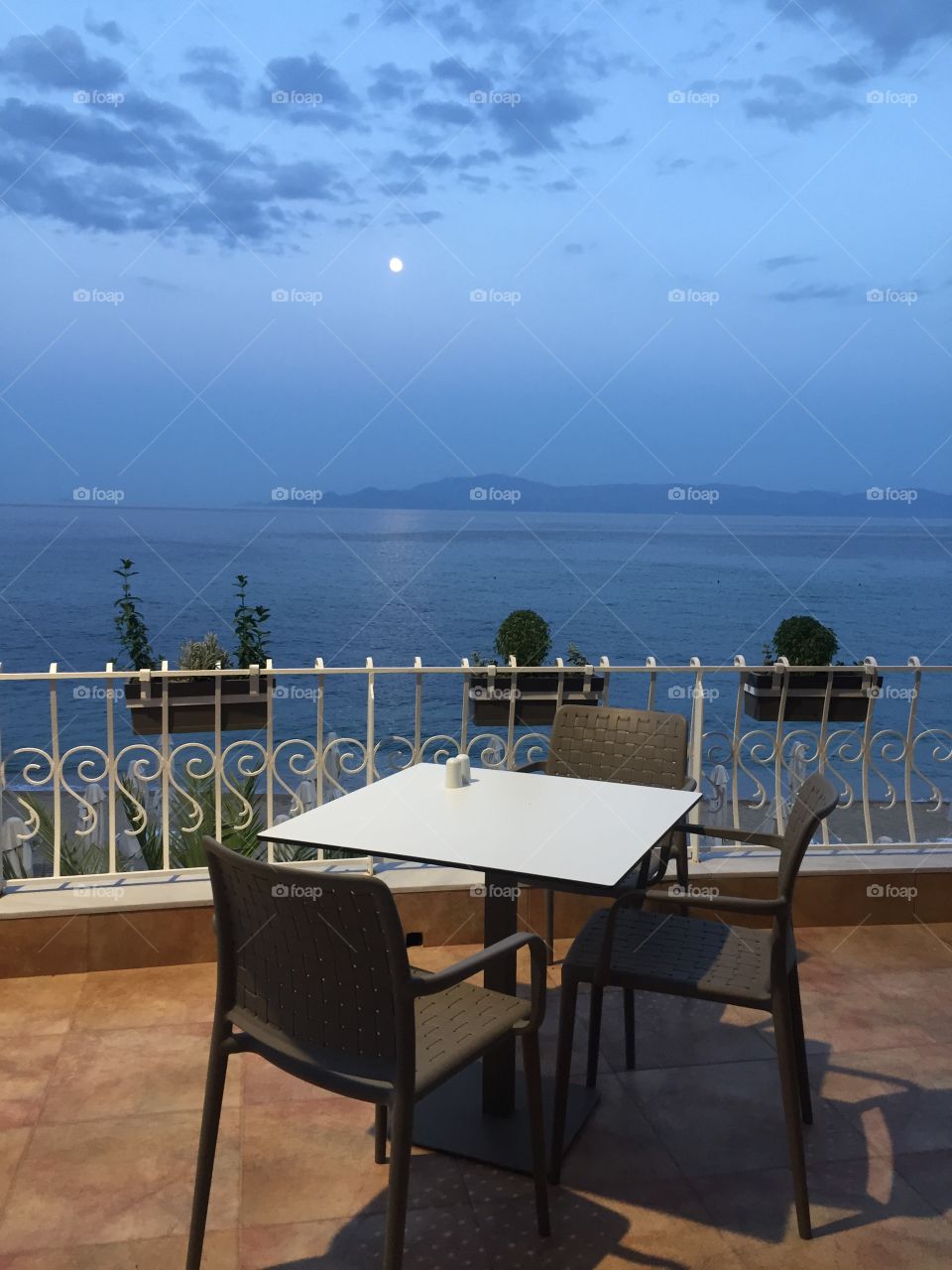 Beautiful view of sea in Greece Resort