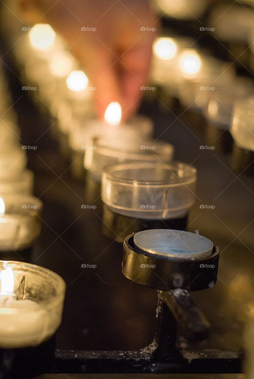 Candles Cologne Cathedral