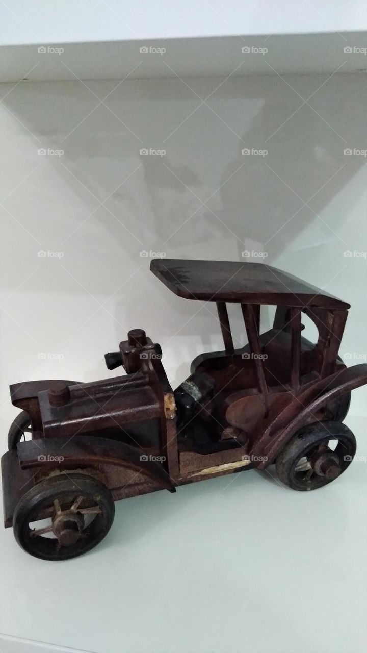 wooden car
