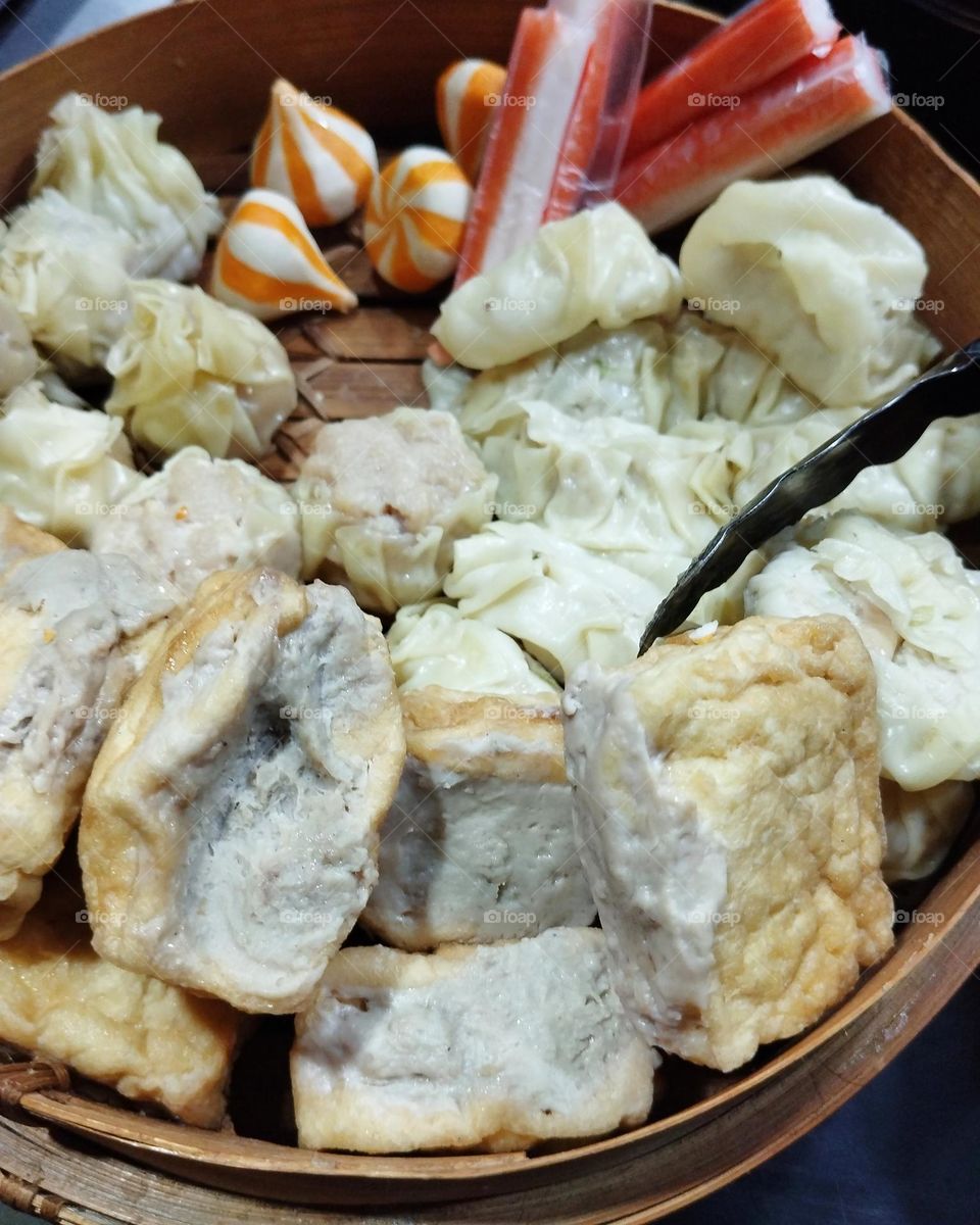 Delicious foods on table