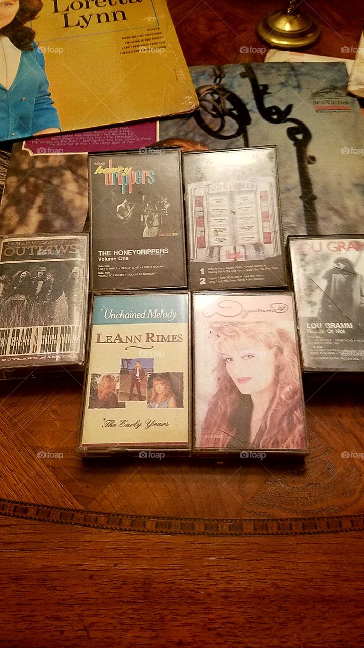 old cassettes from the 80s