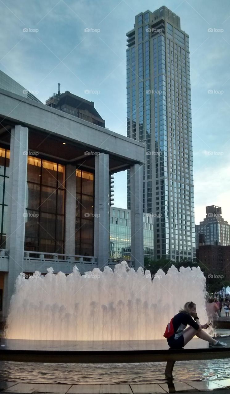 Quiet in the Big City of NYC at Lincoln Center