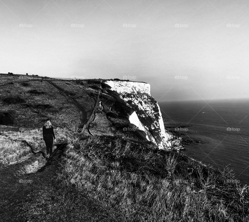 Black and white cliffs