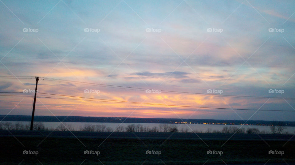sunset lake dusk by danelvr032708