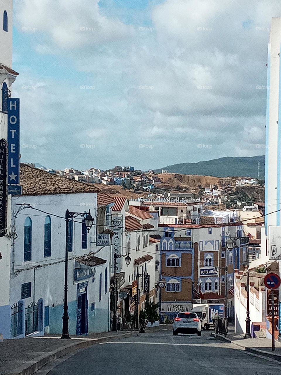 Vieu of chefchaouen city in morocco