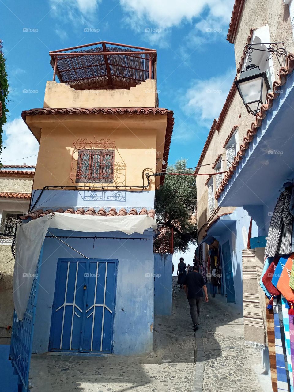 Old medina of chefchaouen city in morocco