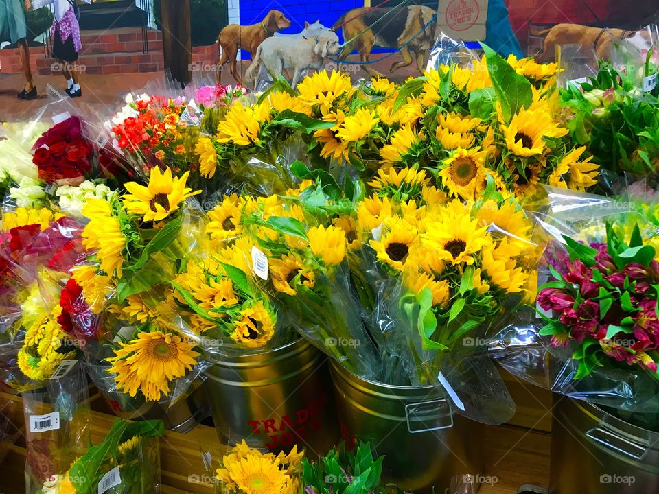 Sunflowers bouquets 