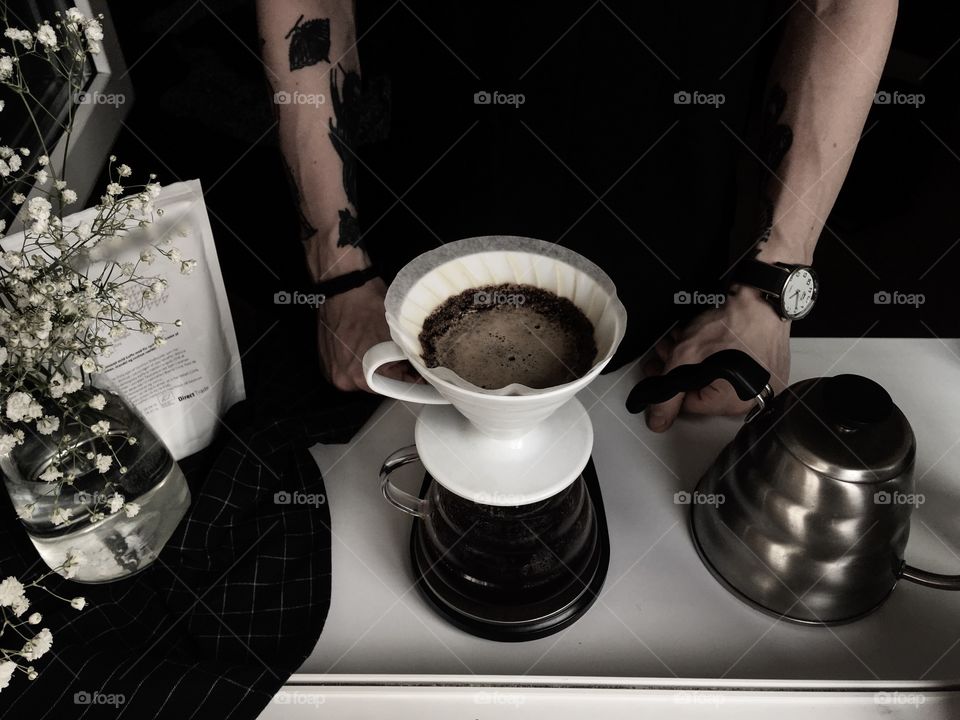 Brewing coffee at home