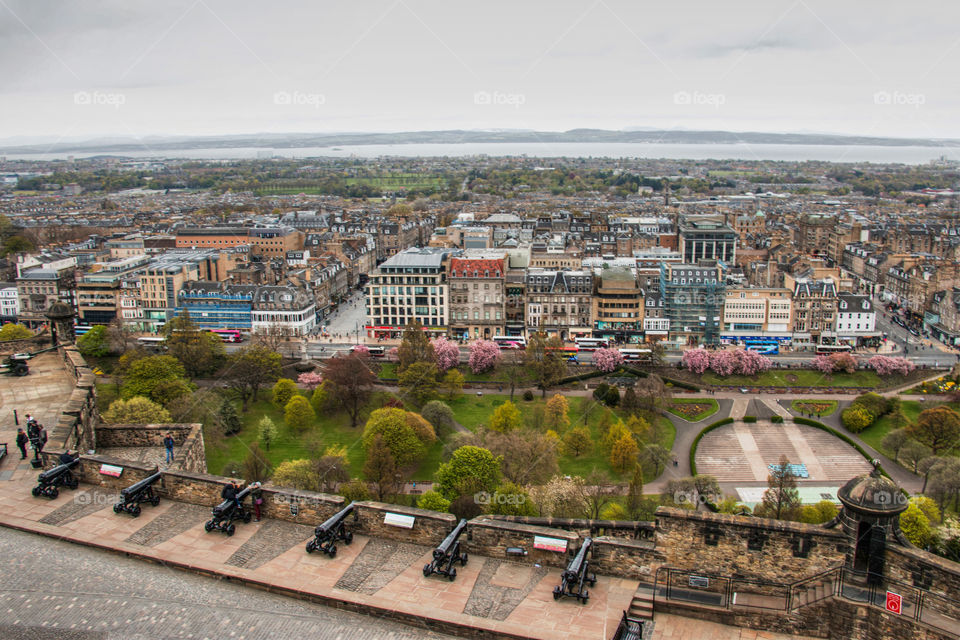 View from Edinburgh castle 