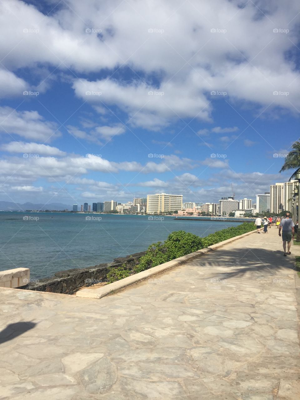 Honolulu shoreline 