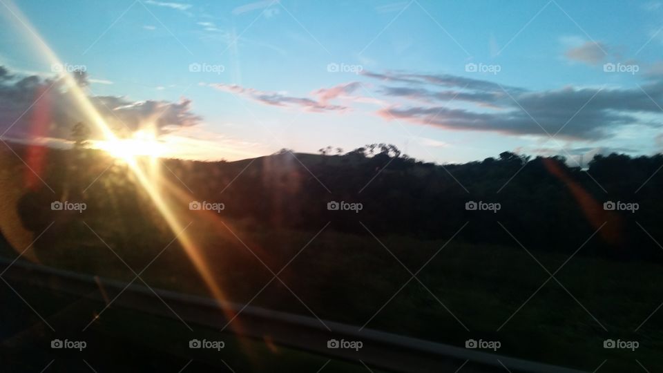 pôr do sol