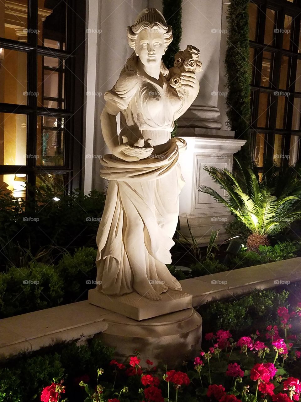 statue poolside at the Venetian Hotel Las Vegas