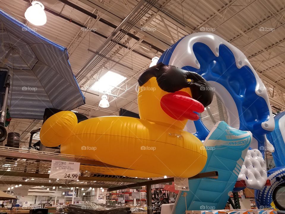 Inflatable cool duck