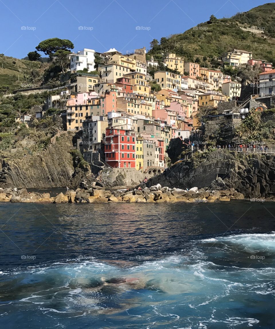 Riomaggiore, village in Cinque Terre national park, Italy