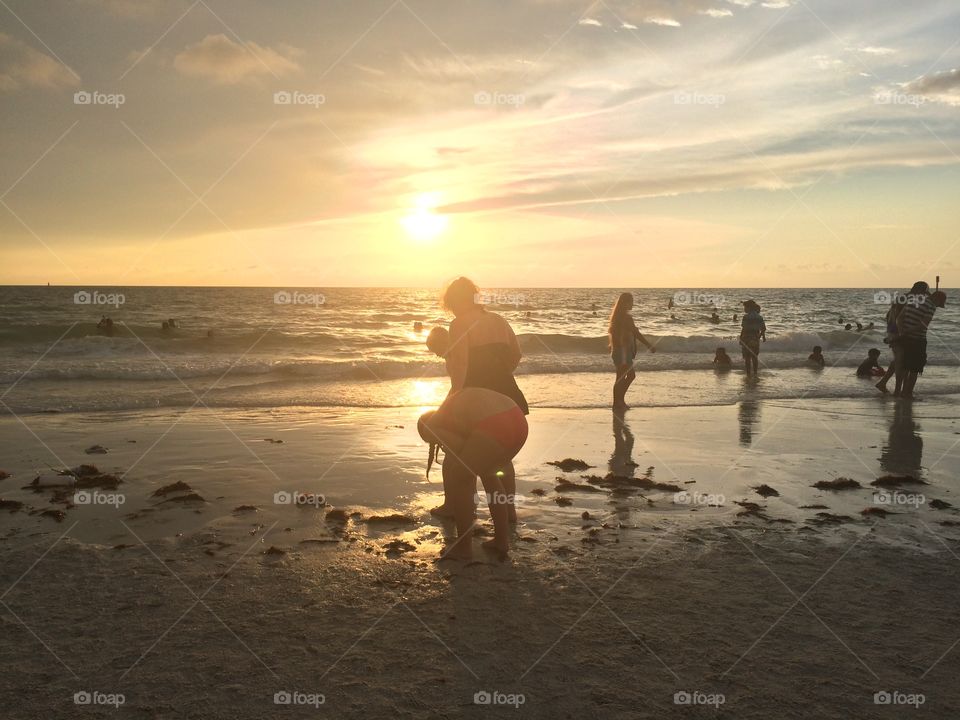 Beach, Sea, Sunset, Water, Ocean