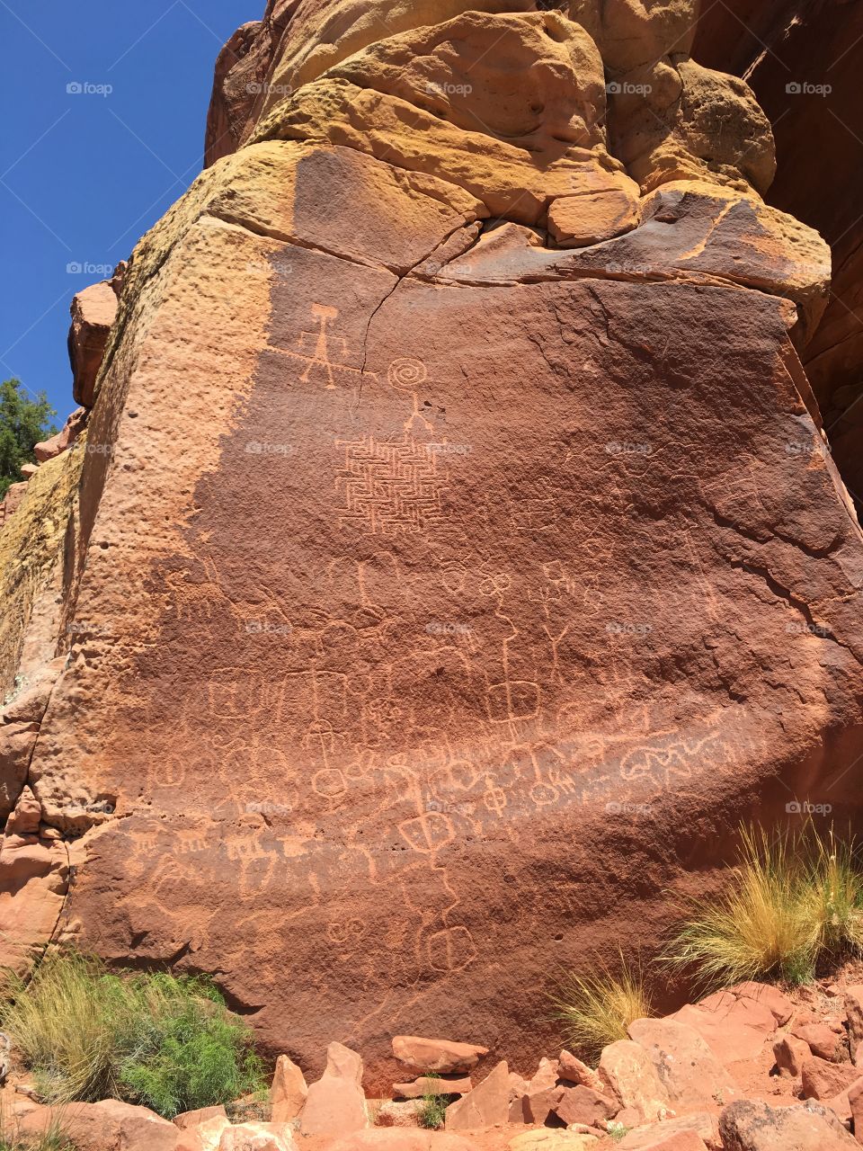 Petroglyphs in southern Utah 