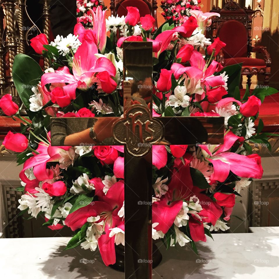 Altar of flowers 