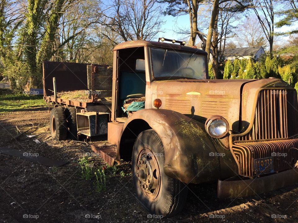 Vintage old broken down truck...
