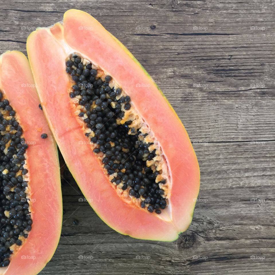 Papaya tropical fruits 