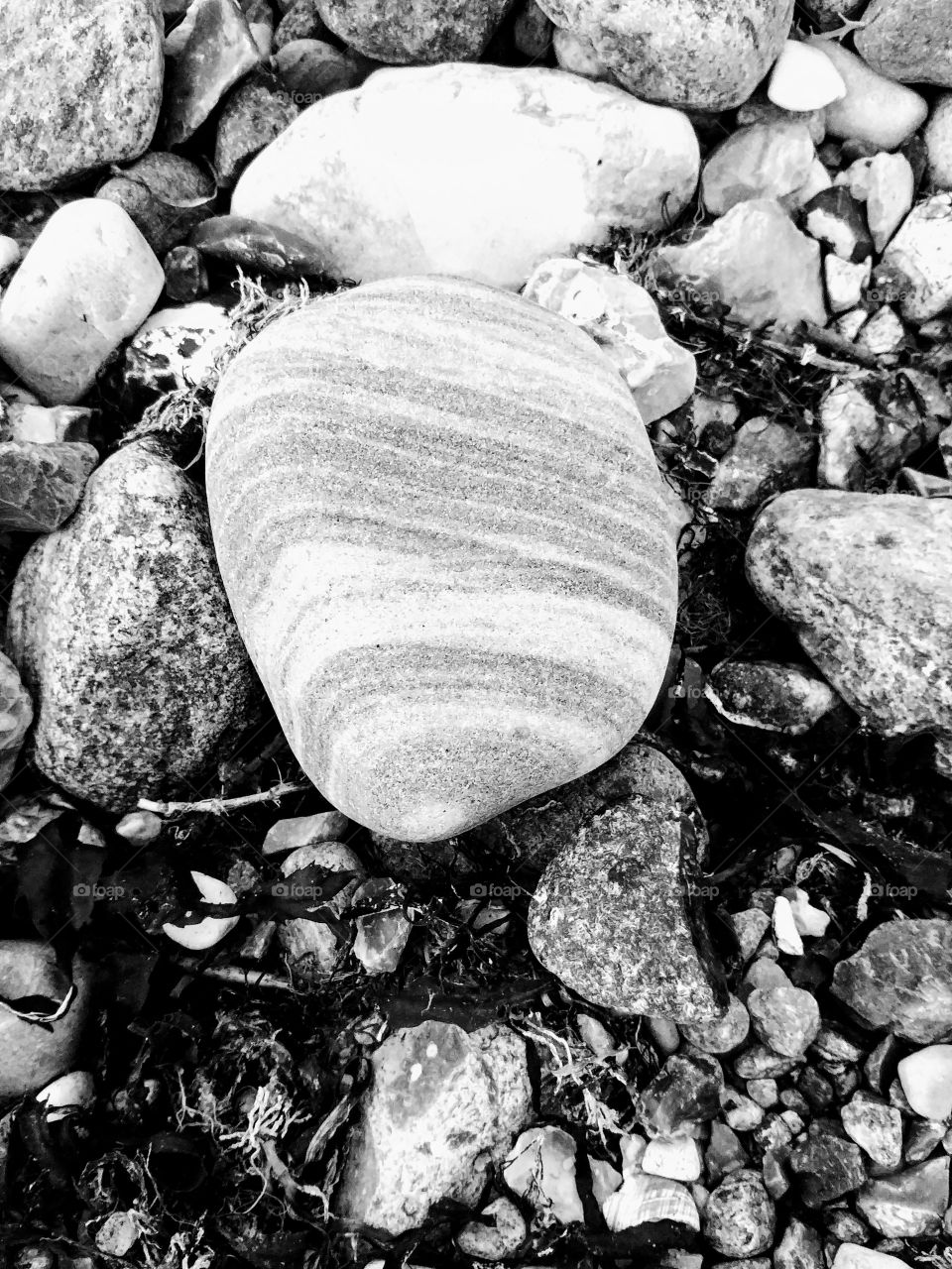 Stone stein kiesel Strand sand am meer wasser rock