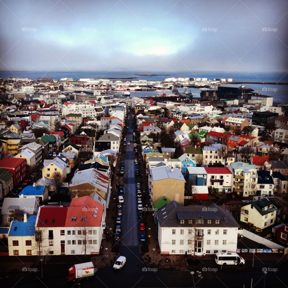 Reykjavik from above 