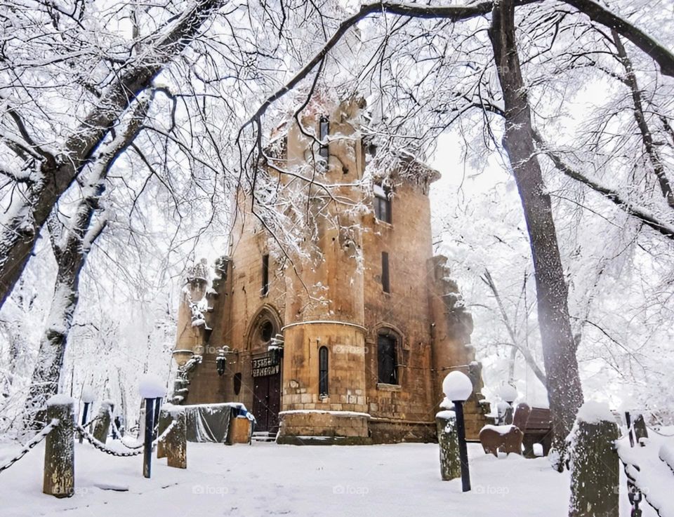 Veșmânt de iarnă - "Castelul Fermecat"- 1905, Parcul Nicolae Romanescu, Craiova