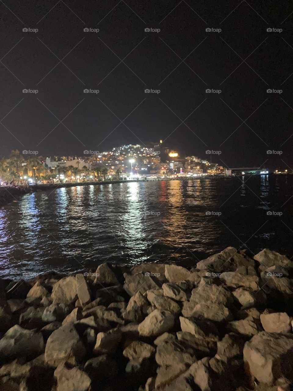 Sightseeing in Turkey. Blue sky and tall palm trees. Sunsets and sunny days. Summertime in Kusadasi. Vacation travel in Turkey . Summer view. Sunny day during vacation. Hidden gems and secret places.