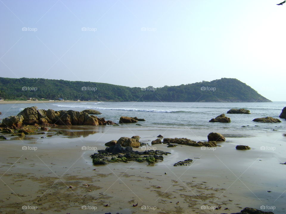 Low tide across the bay