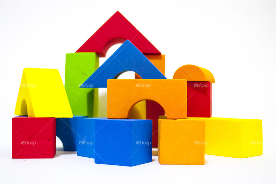 baby multi-colored cubes designer