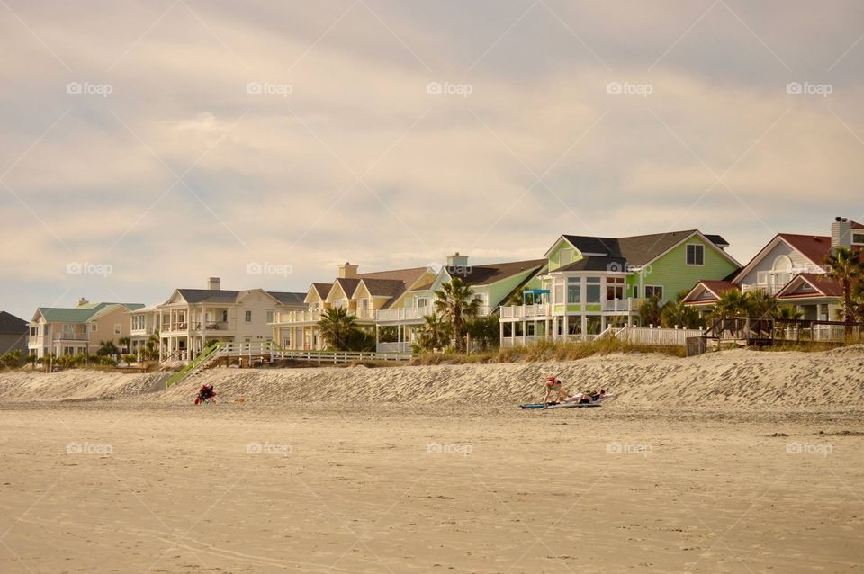Beachfront homes so colorful 