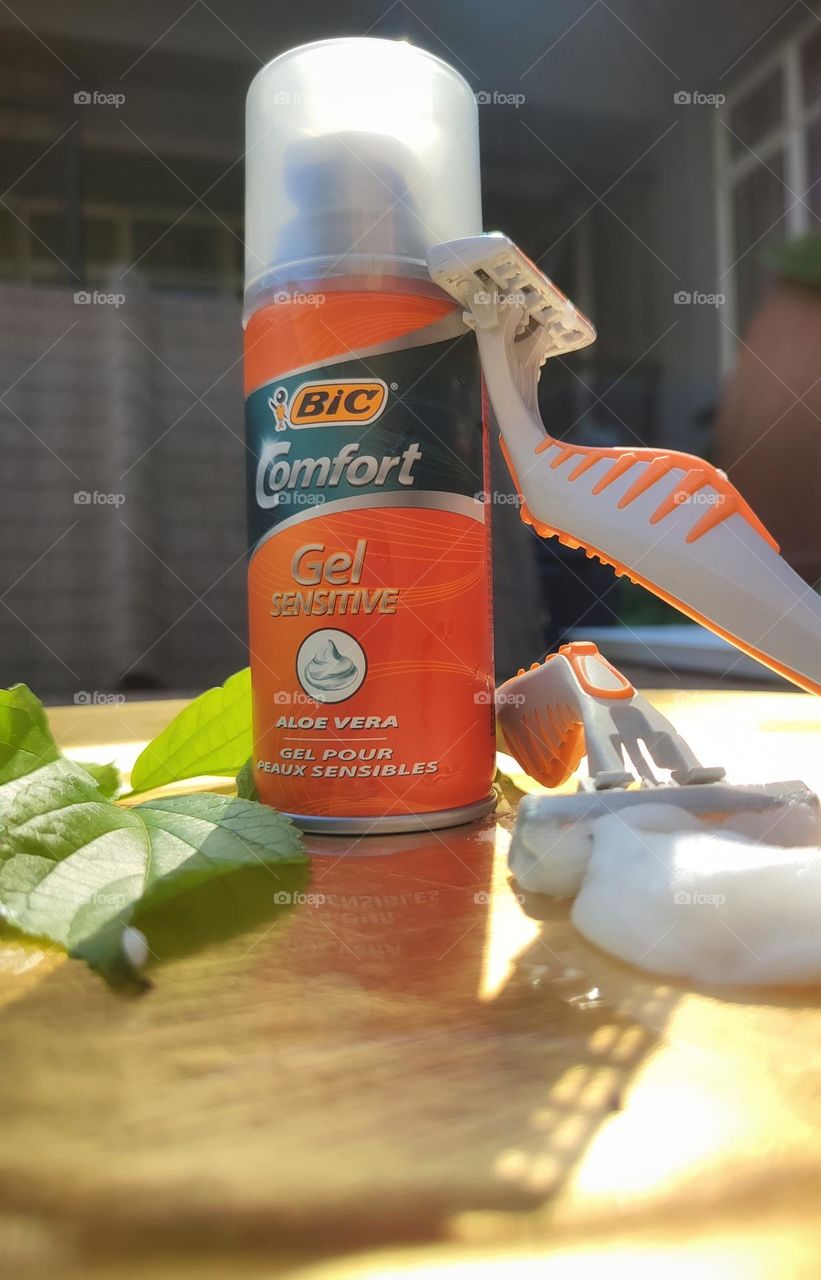 Shaving cream and razors