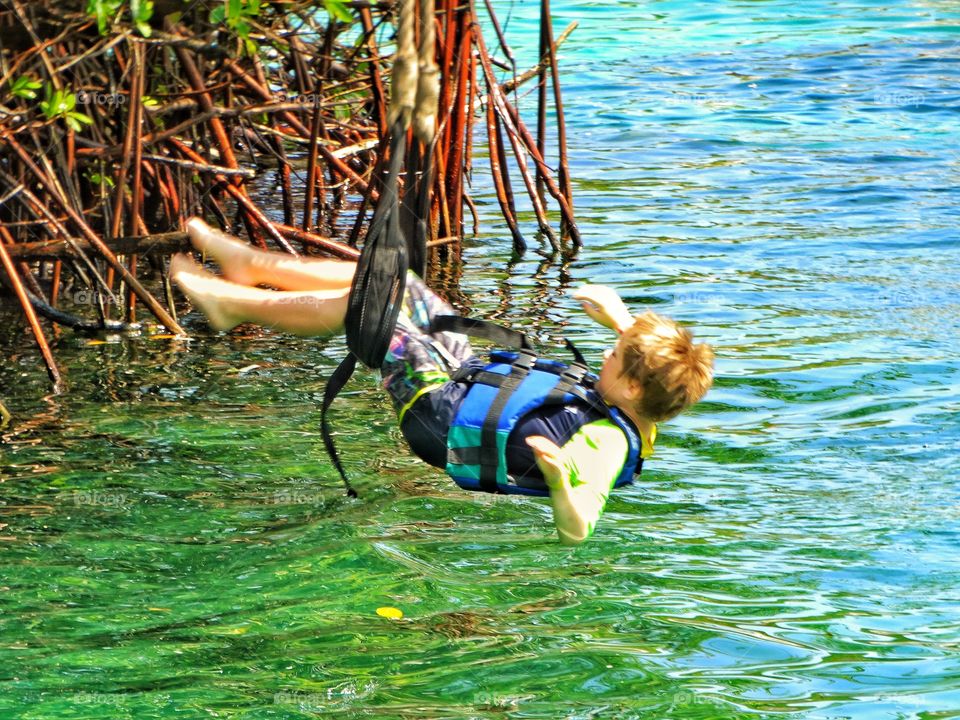 Zipline Into The Water
