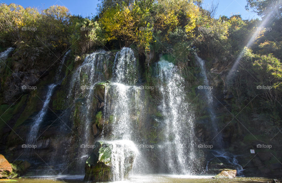 cascade on autumn