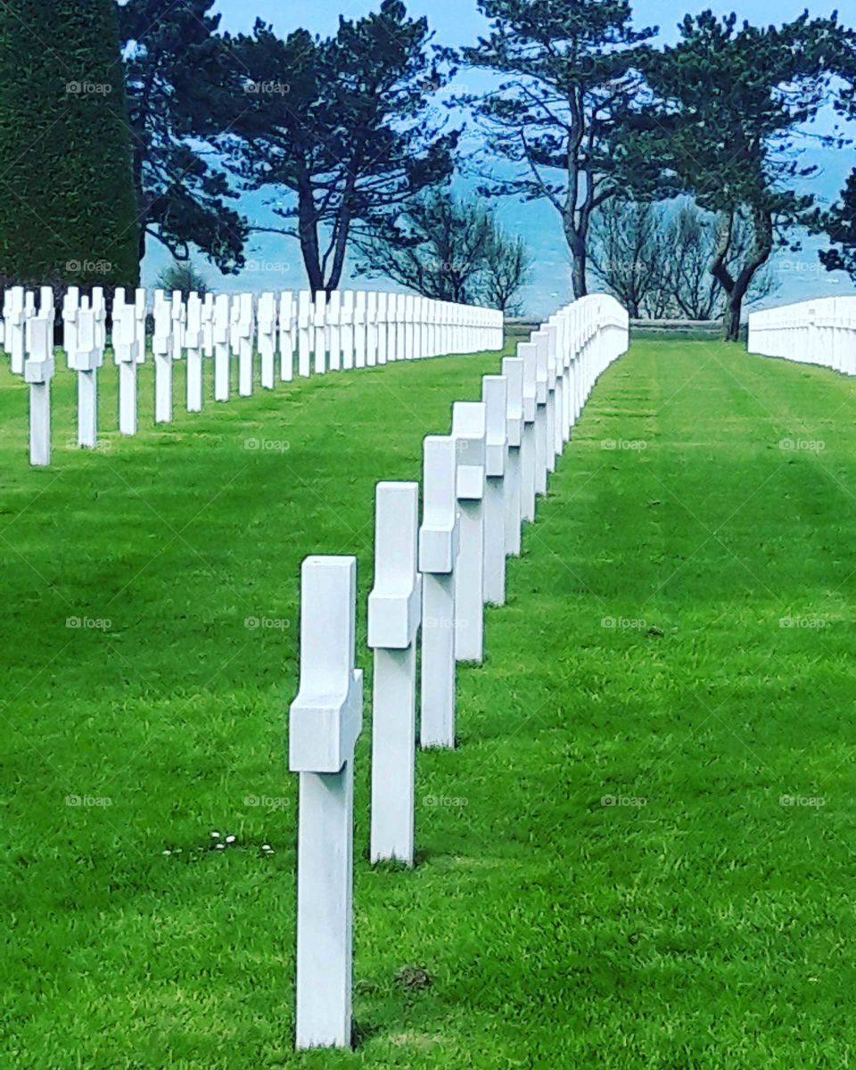 US cementary in Colleville