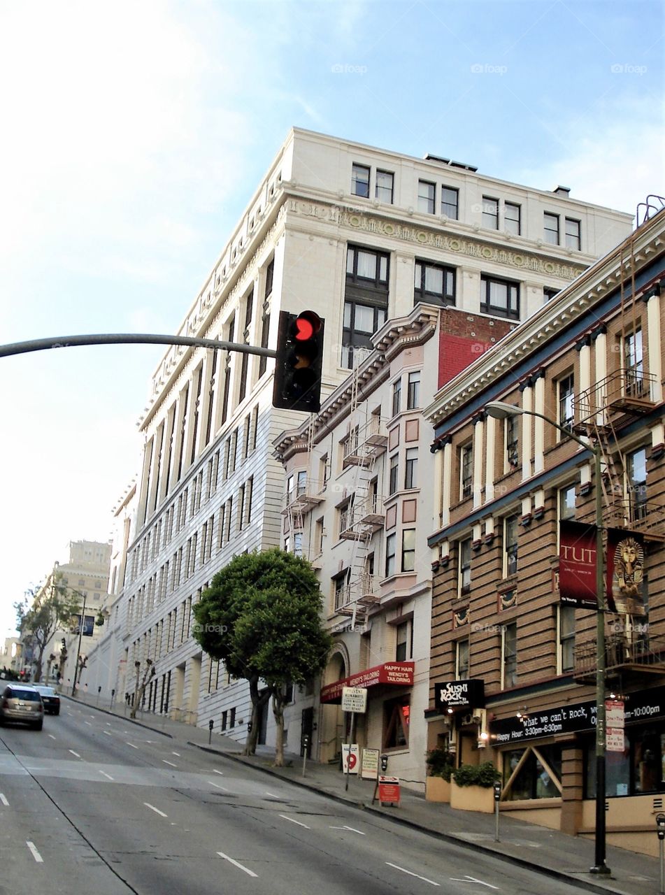 Steep road in San Francisco CA